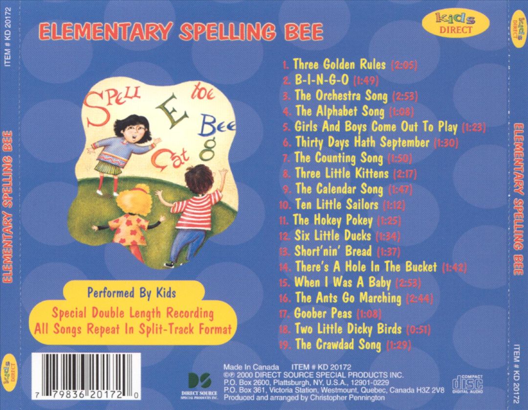 Elementary Spelling Bee cover art