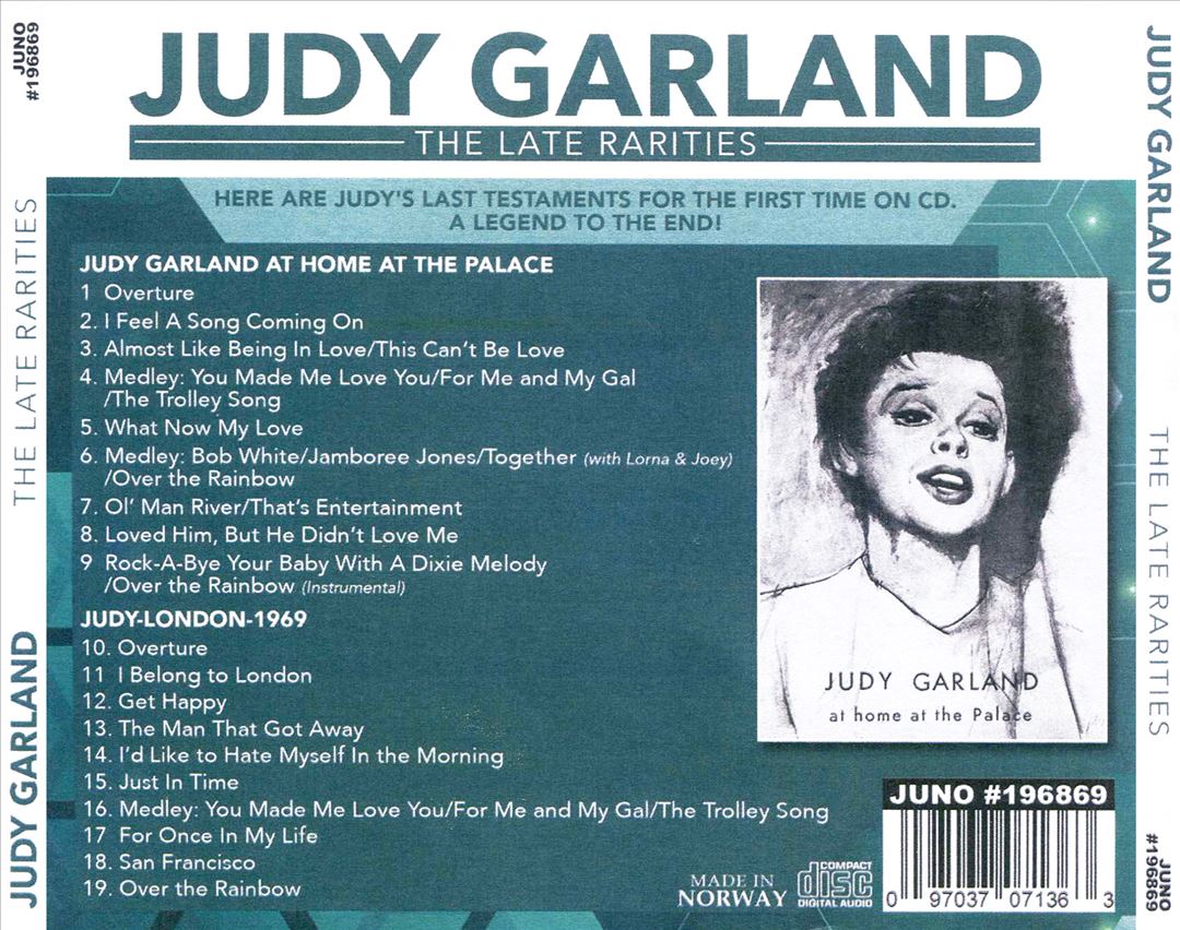 Late Rarities: At Home at Palace 1968 Judy-London cover art