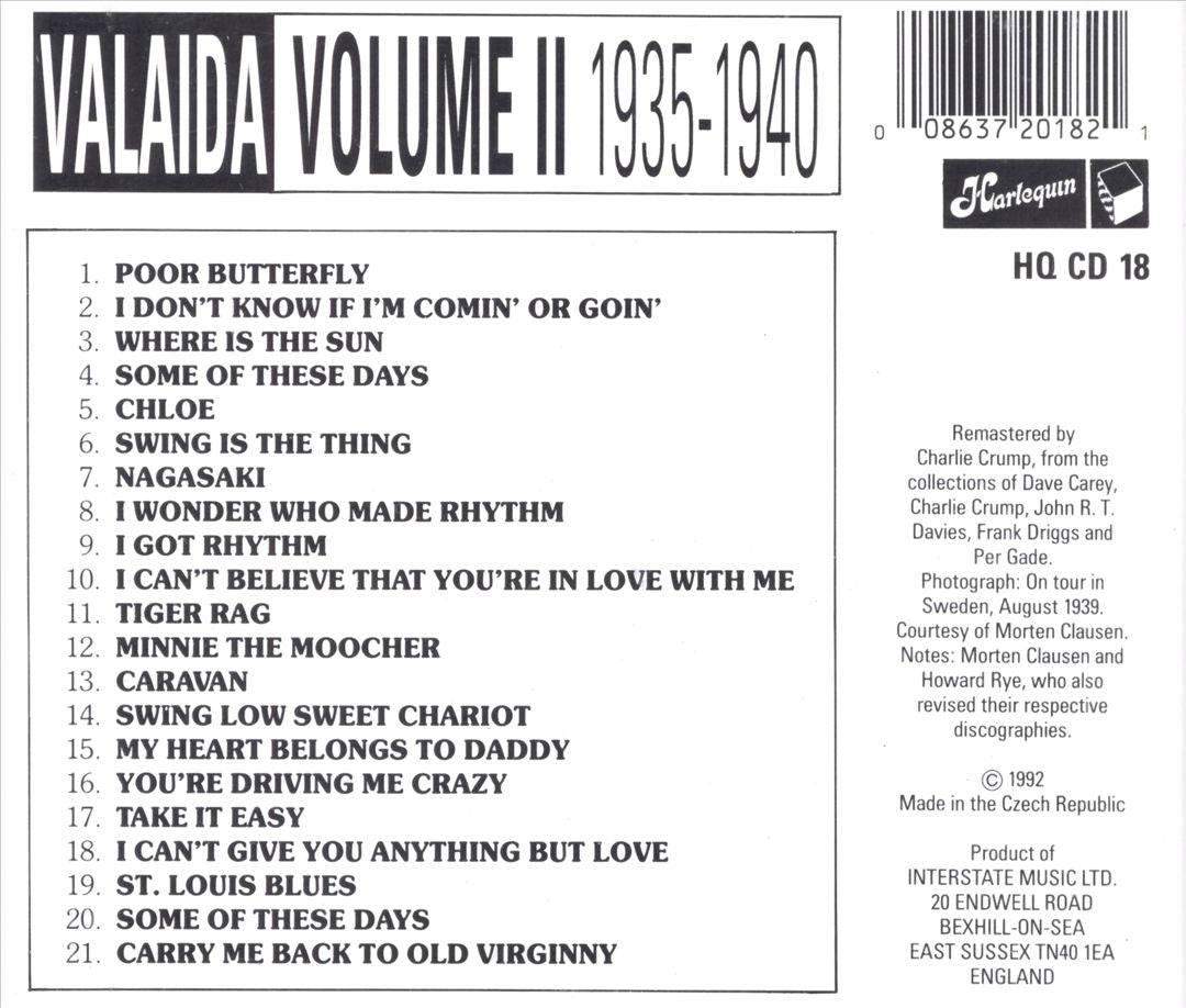 Valaida, Vol. 2: 1935-1940 cover art