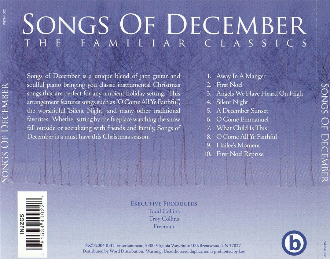 Songs of December: The Familiar Classics cover art