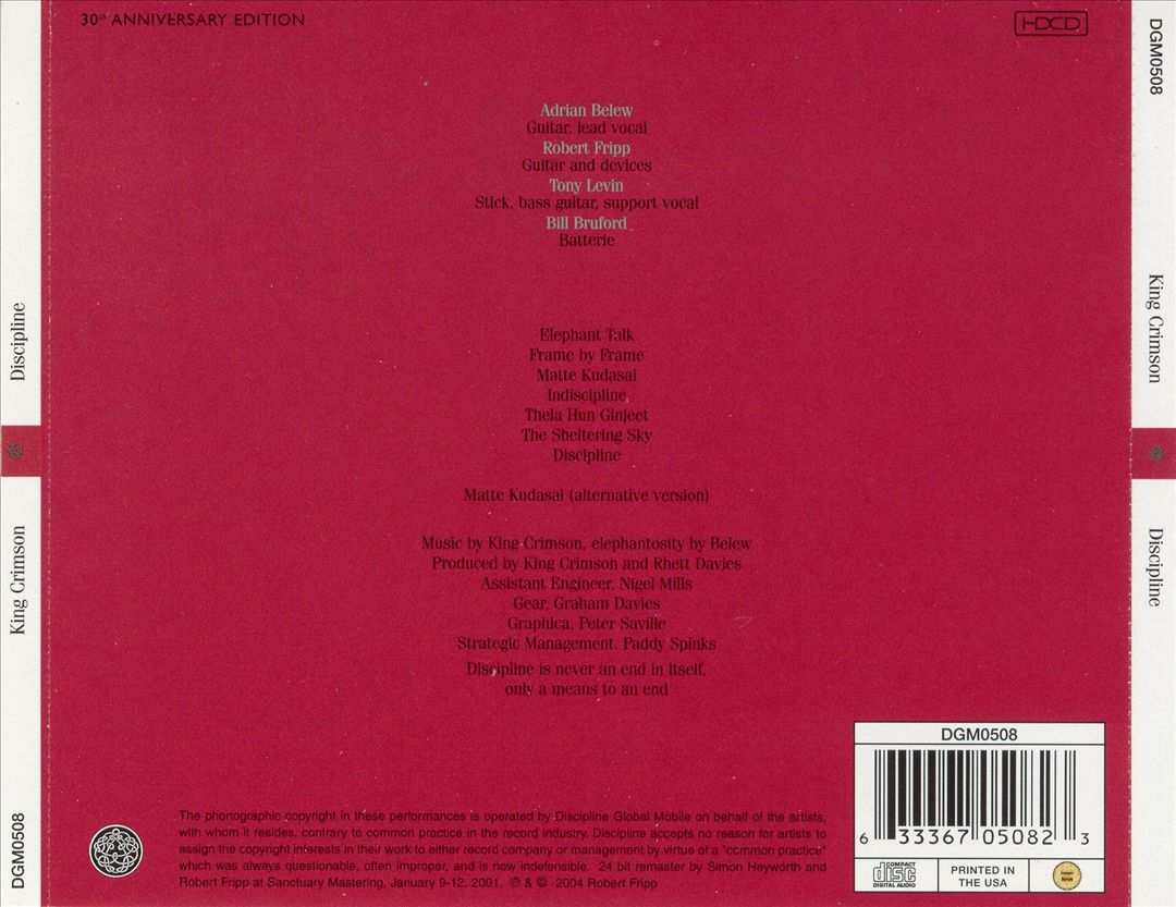 Discipline [30th Anniversary Edition] [Bonus Track] cover art