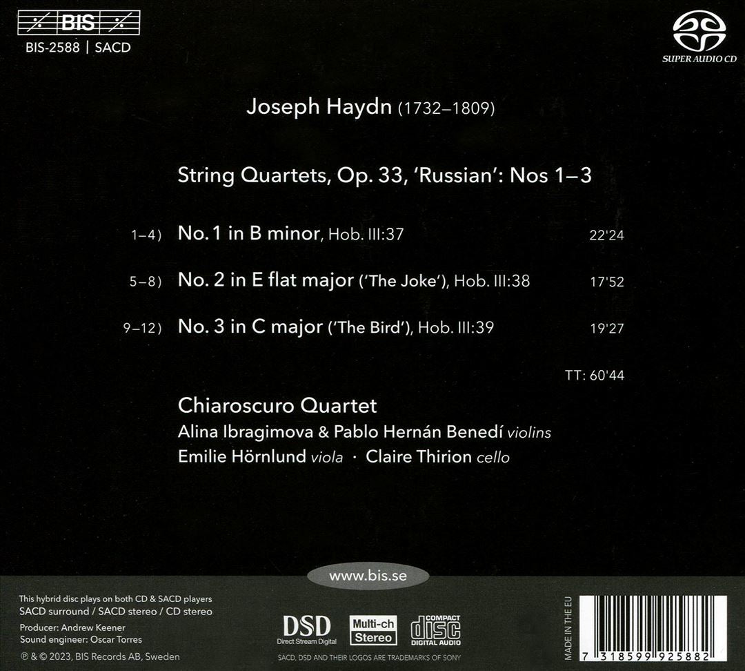 Joseph Haydn: Op. 33/1-3 cover art