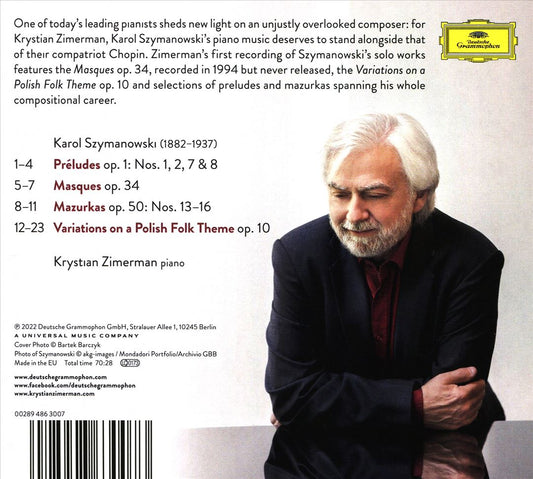 Karol Szymanowski: Piano Works cover art