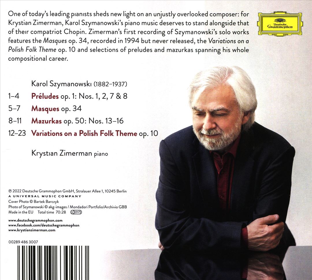 Karol Szymanowski: Piano Works cover art