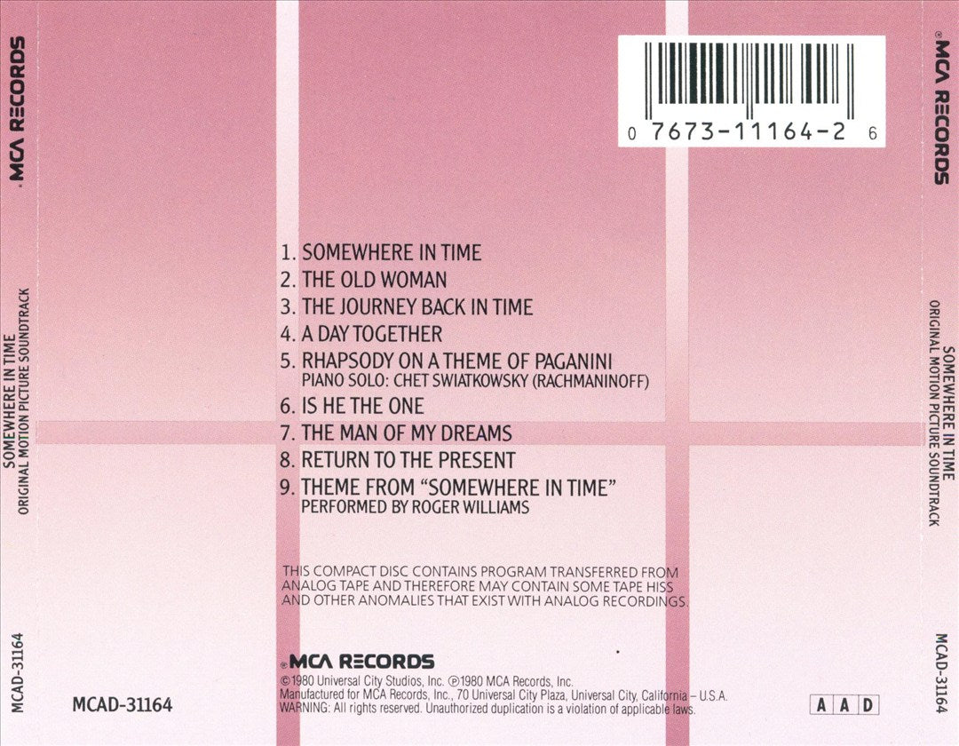 Somewhere in Time [Original Motion Picture Soundtrack] cover art