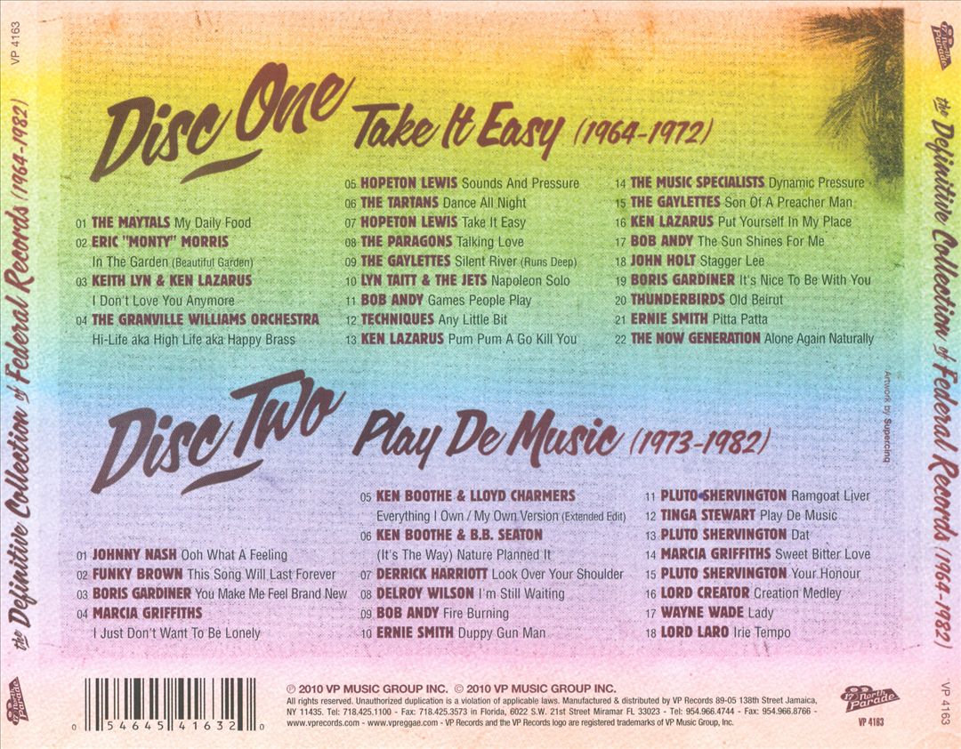 Definitive Collection of Federal Records (1964-1982) cover art