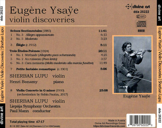 Eugène Ysaÿe: Violin Discoveries cover art