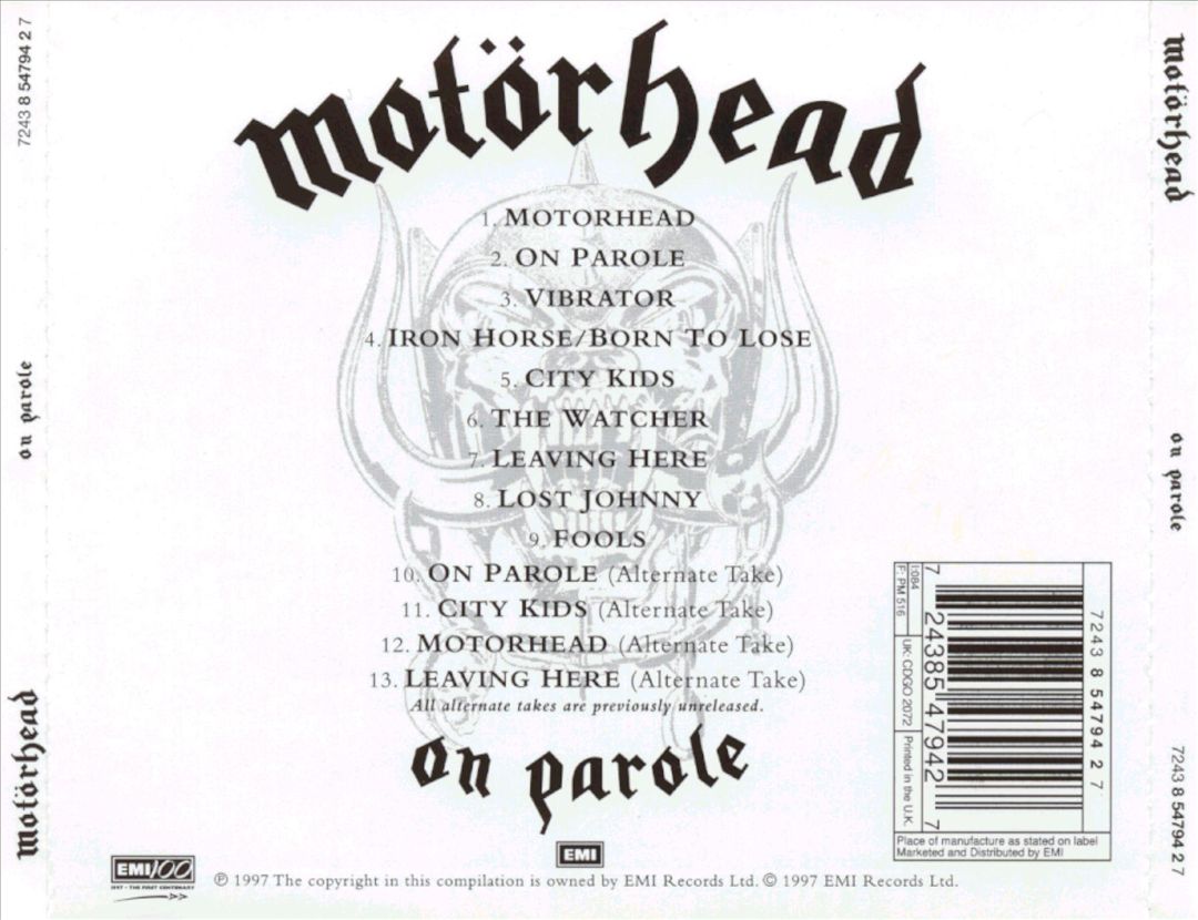 On Parole [EMI] cover art