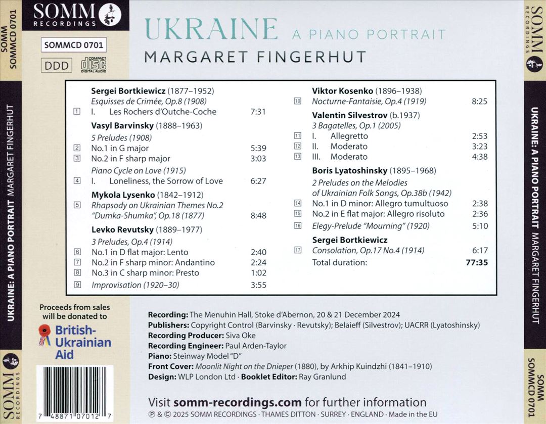 Ukraine: A Piano Portrait cover art