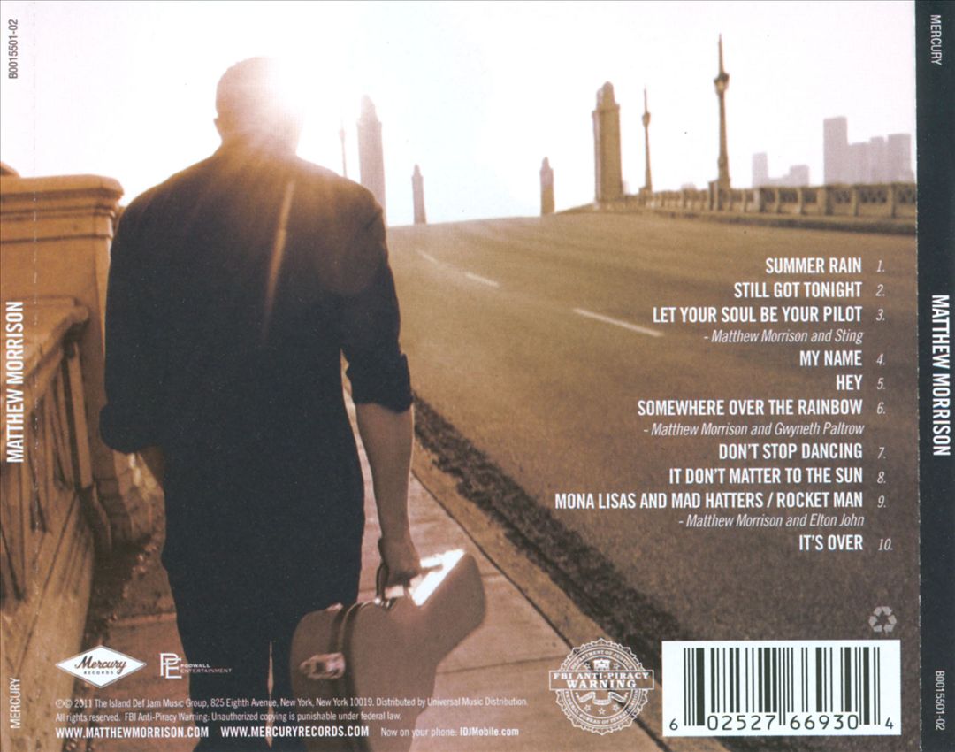 Matthew Morrison cover art