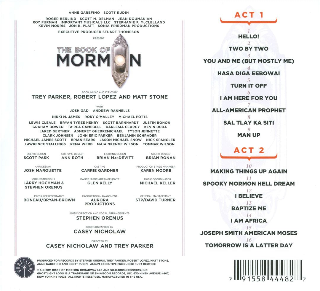 Book of Mormon [Original Broadway Cast Recording] cover art