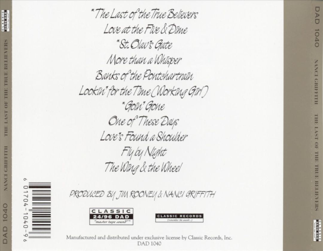 Last of the True Believers cover art