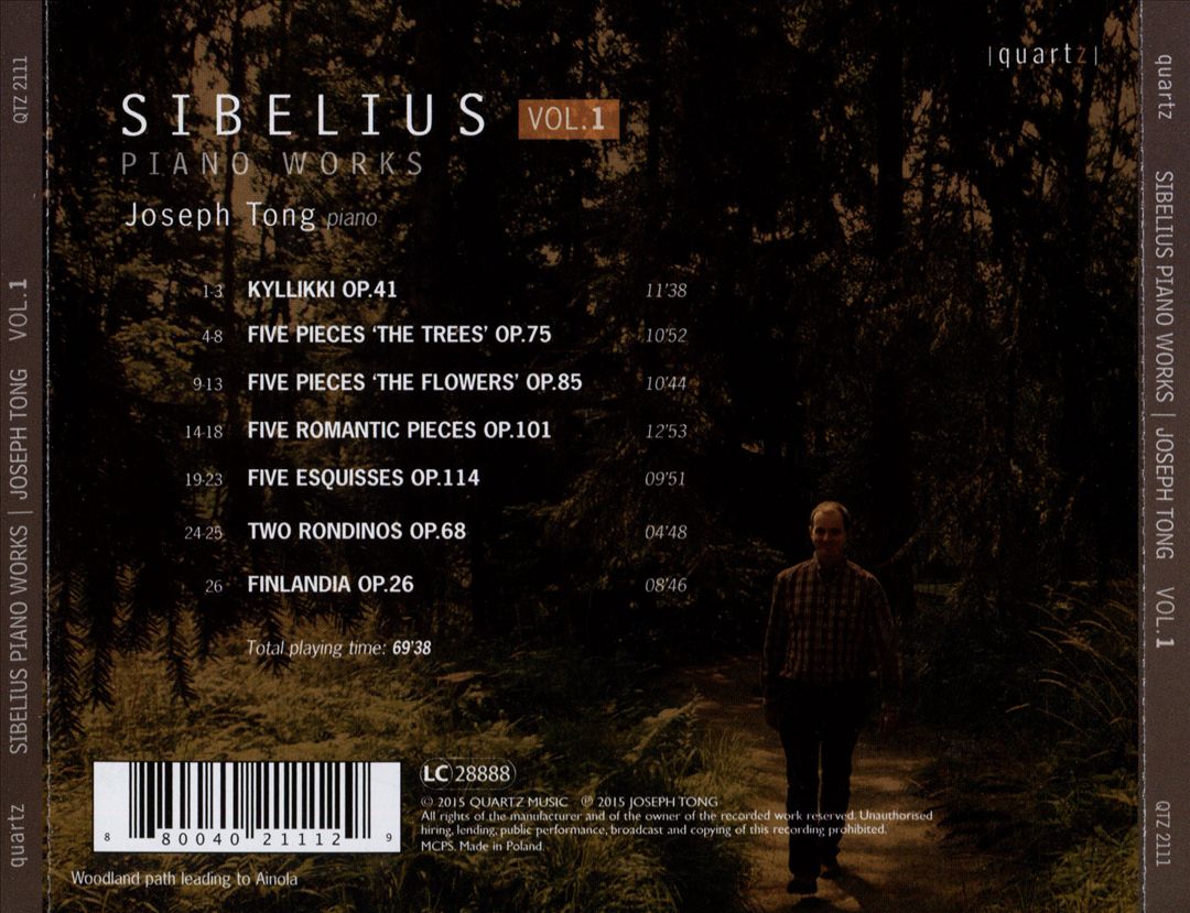 Sibelius: Piano Works, Vol. 1 cover art