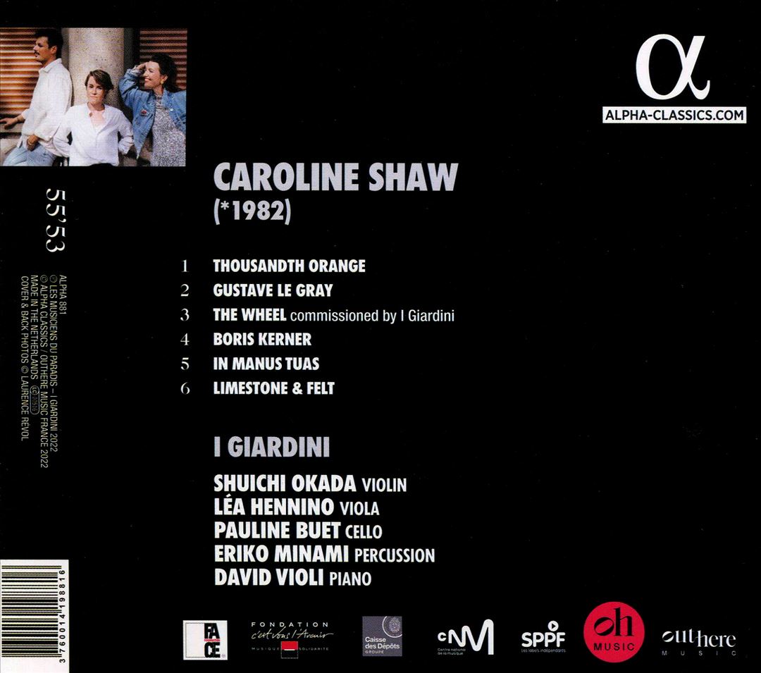 Caroline Shaw: The Wheel cover art