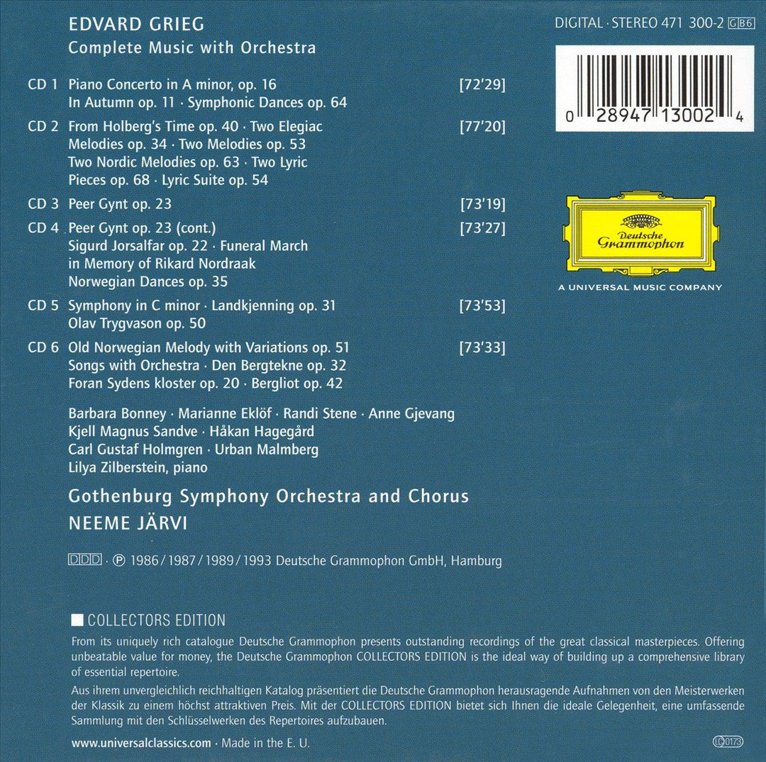 Grieg: Complete Music with Orchestra cover art