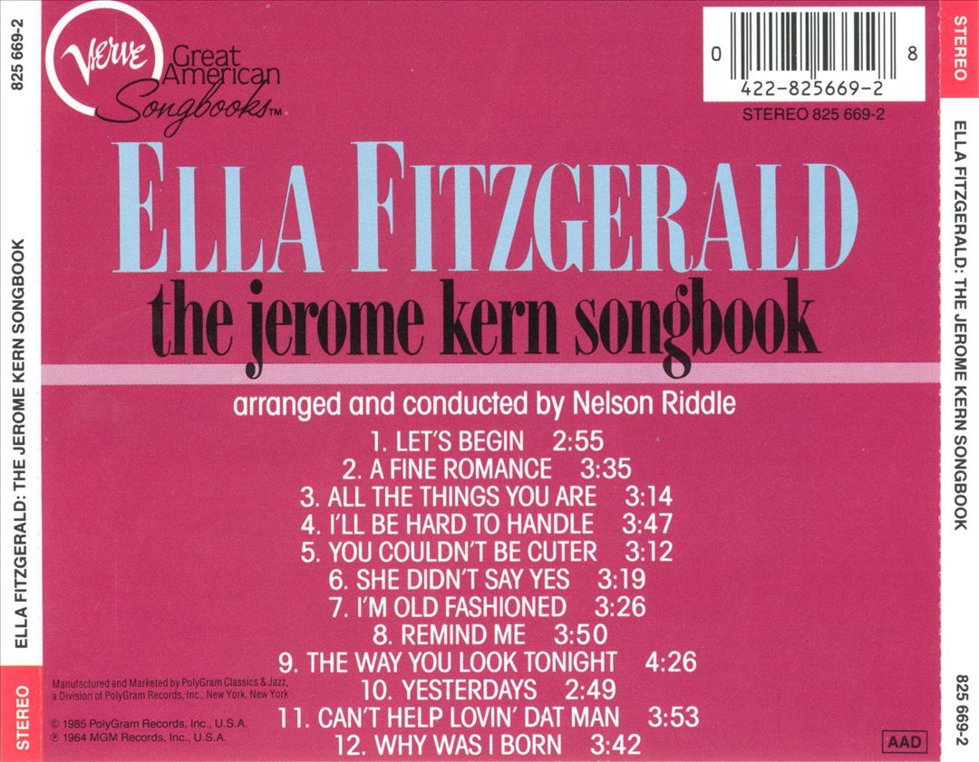 Sings the Jerome Kern Song Book [Original CD] cover art