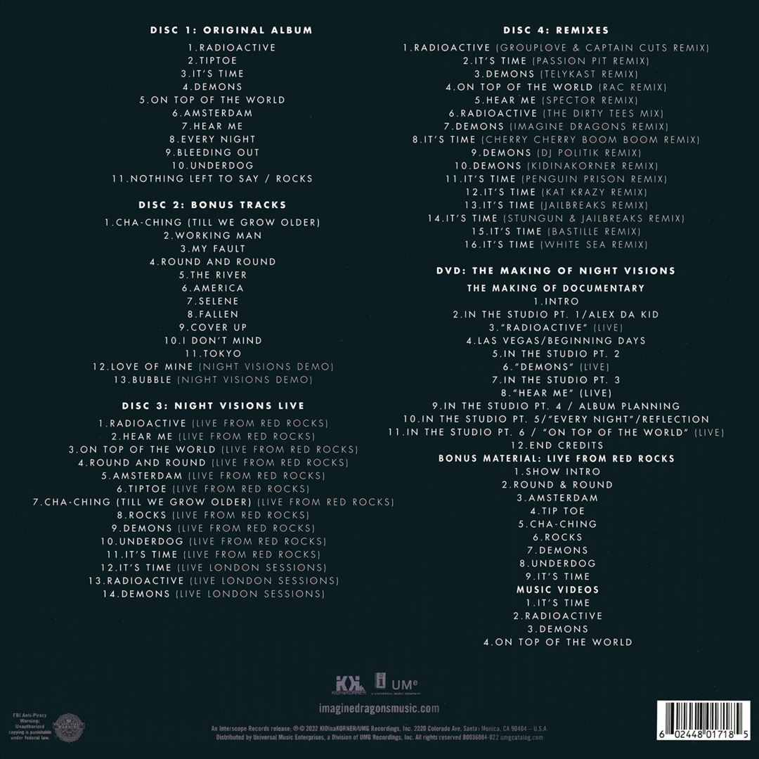 Night Visions [Tenth Anniversary Super Deluxe Edition] cover art