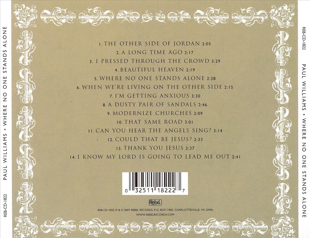 Where No One Stands Alone cover art