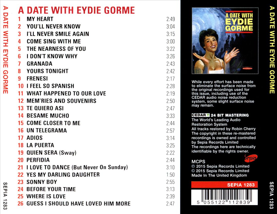 Date with Eydie Gormé cover art