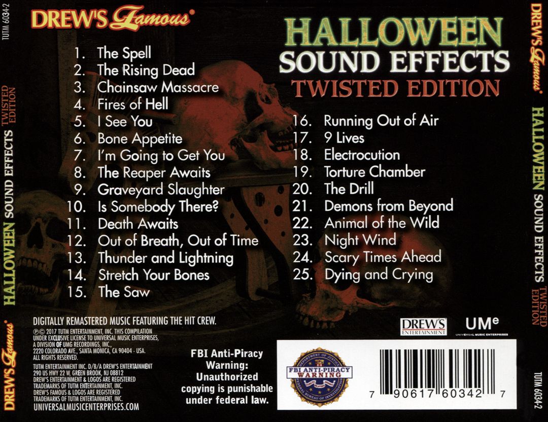 Halloween Spooky Sound Effects: Twisted Edition cover art