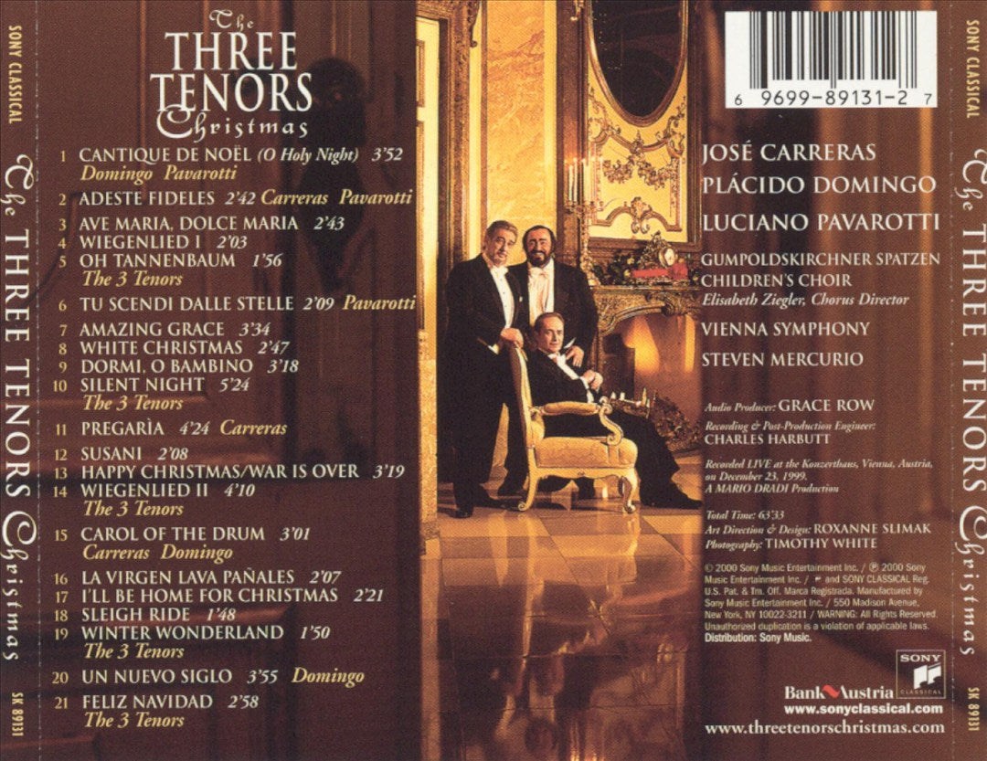 Three Tenors Christmas cover art