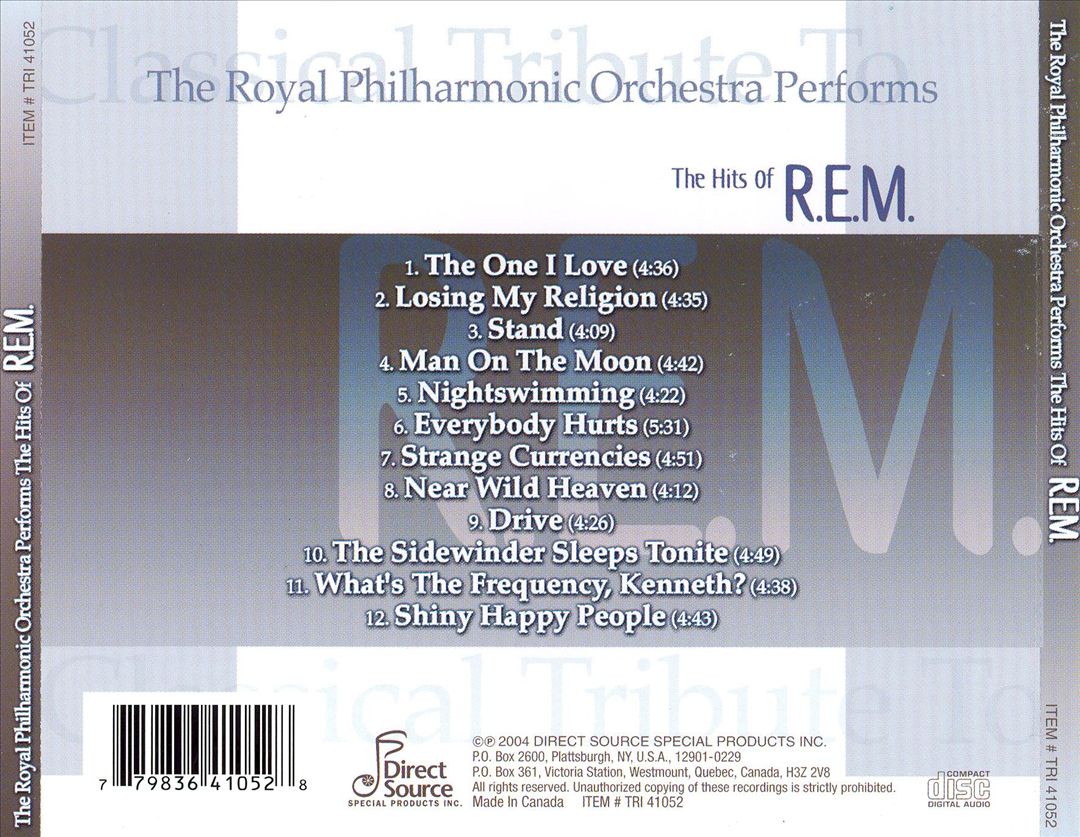Plays the Music of R.E.M. cover art