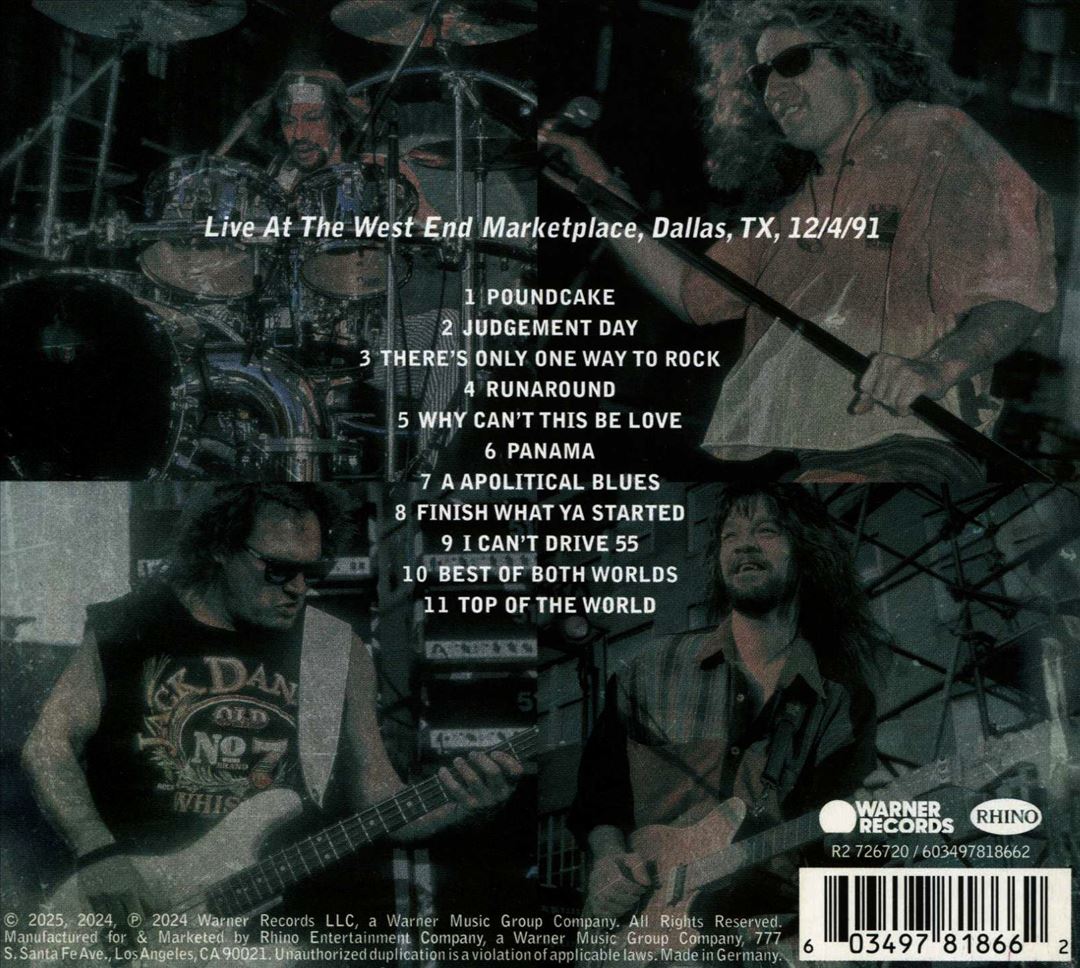 Live in Dallas 1991 cover art