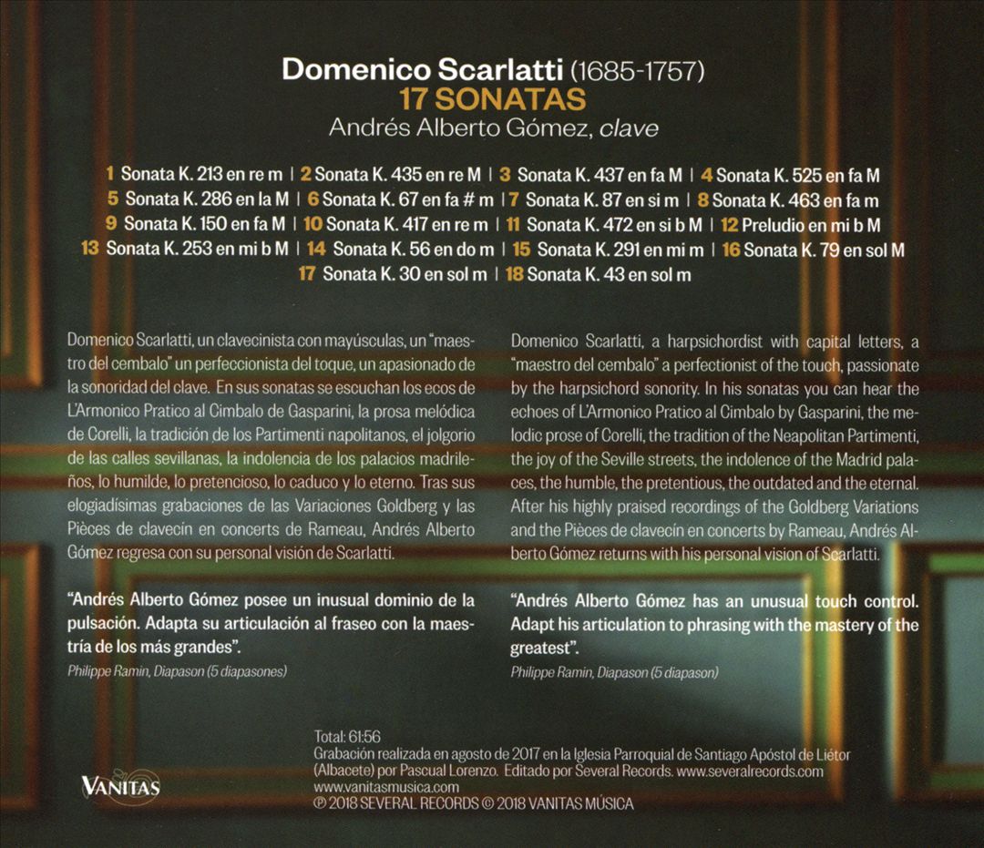 Domenico Scarlatti: 17 Sonatas cover art