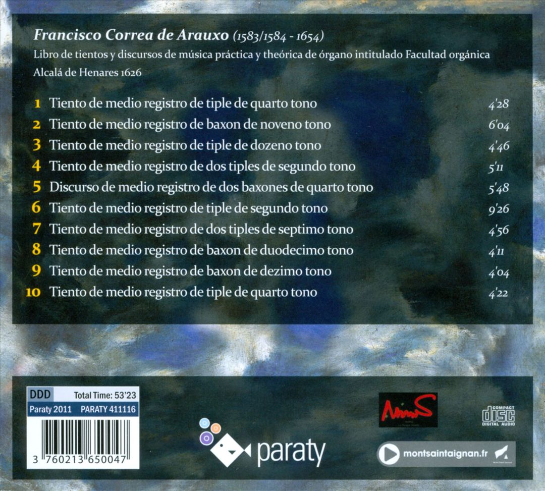Francisco Correa de Arauxo: Tientos cover art