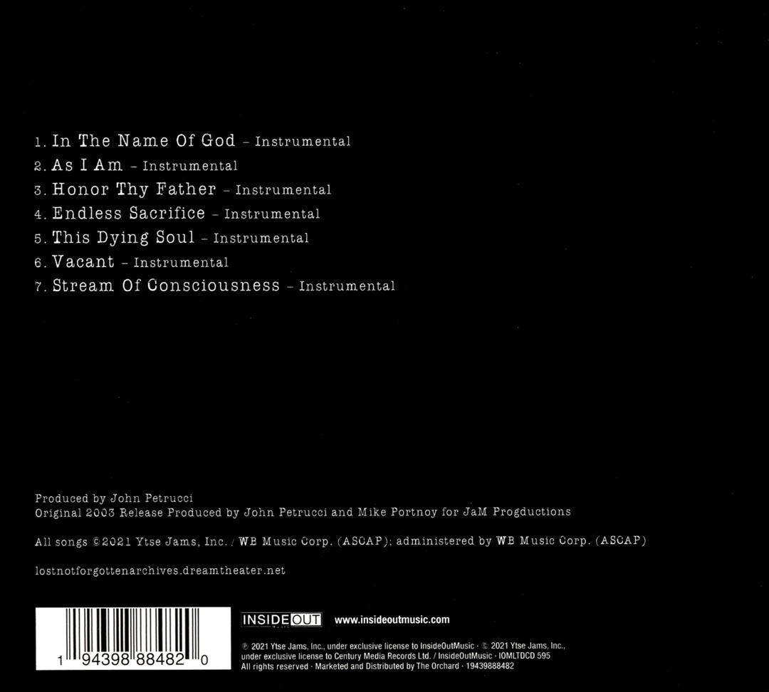 Lost Not Forgotten Archives: Train of Thought Instrumental Demos (2003) cover art