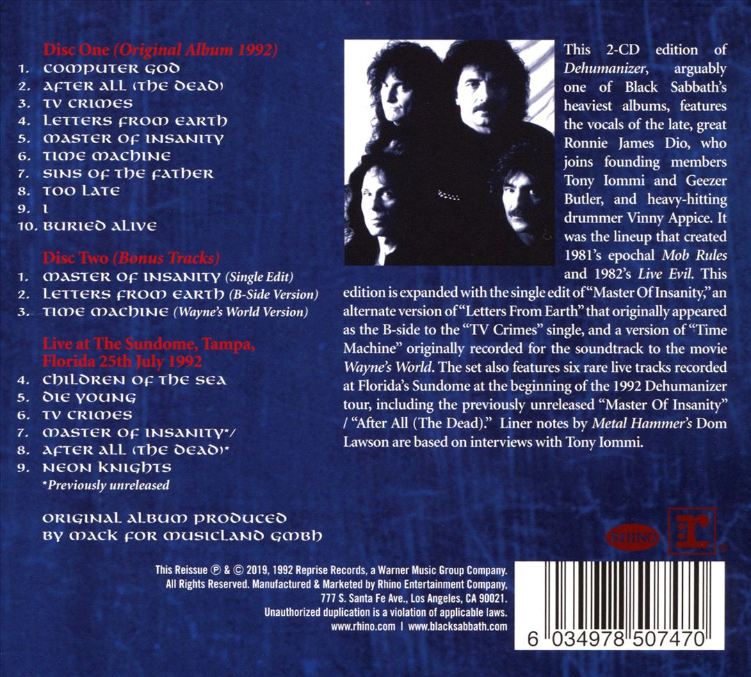 Dehumanizer cover art