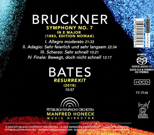 Bruckner: Symphony No. 7; Bates: Resurrexit cover art