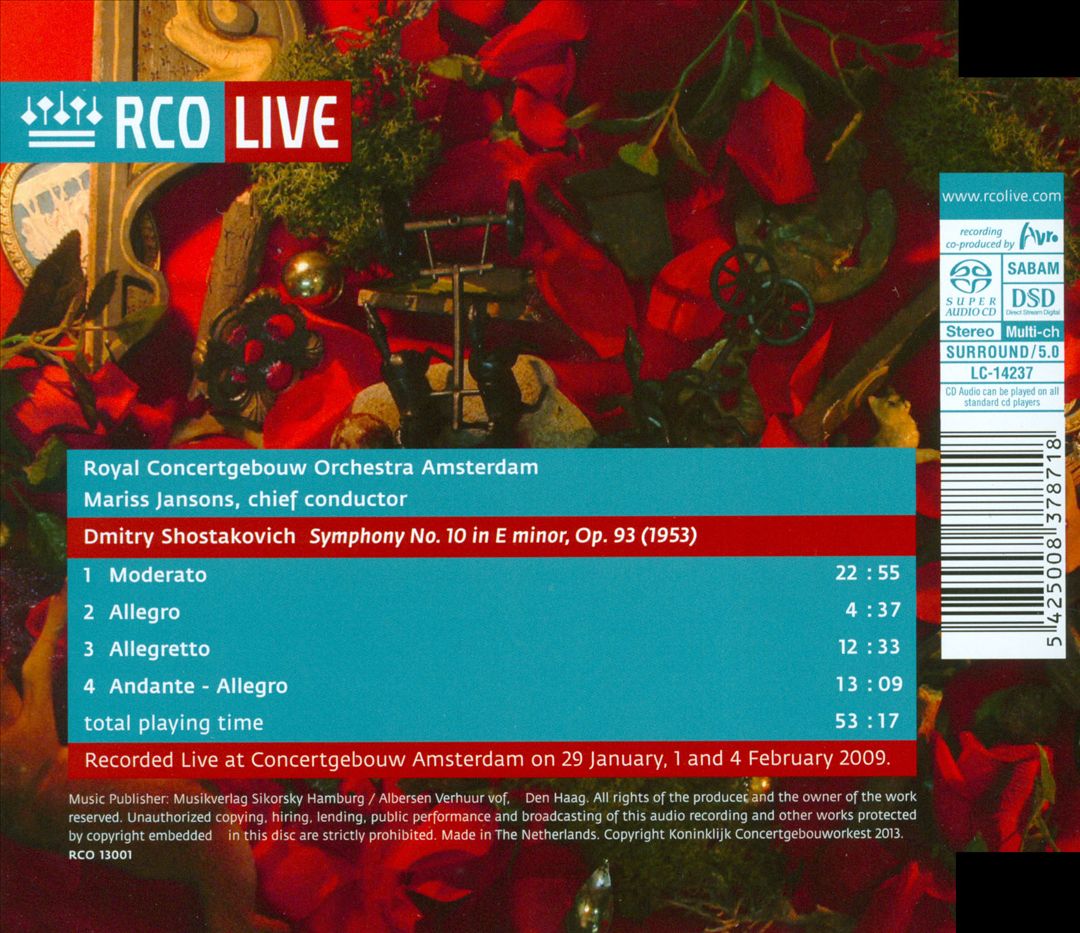 Shostakovich: Symphony No. 10 cover art