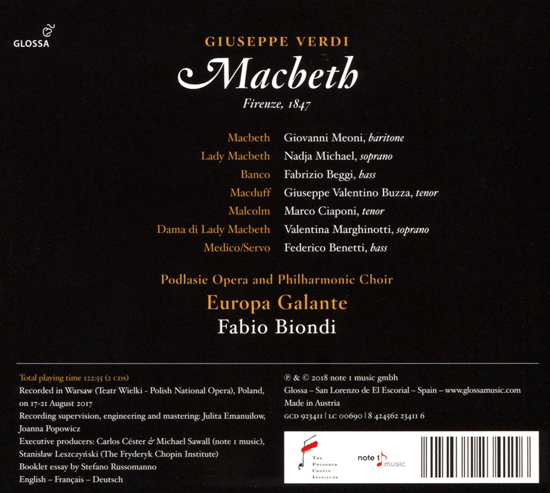 Giuseppe Verdi: Macbeth cover art