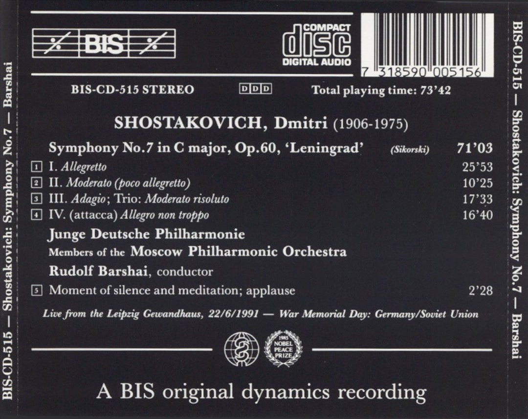 Shostakovich: Symphony No. 7 cover art