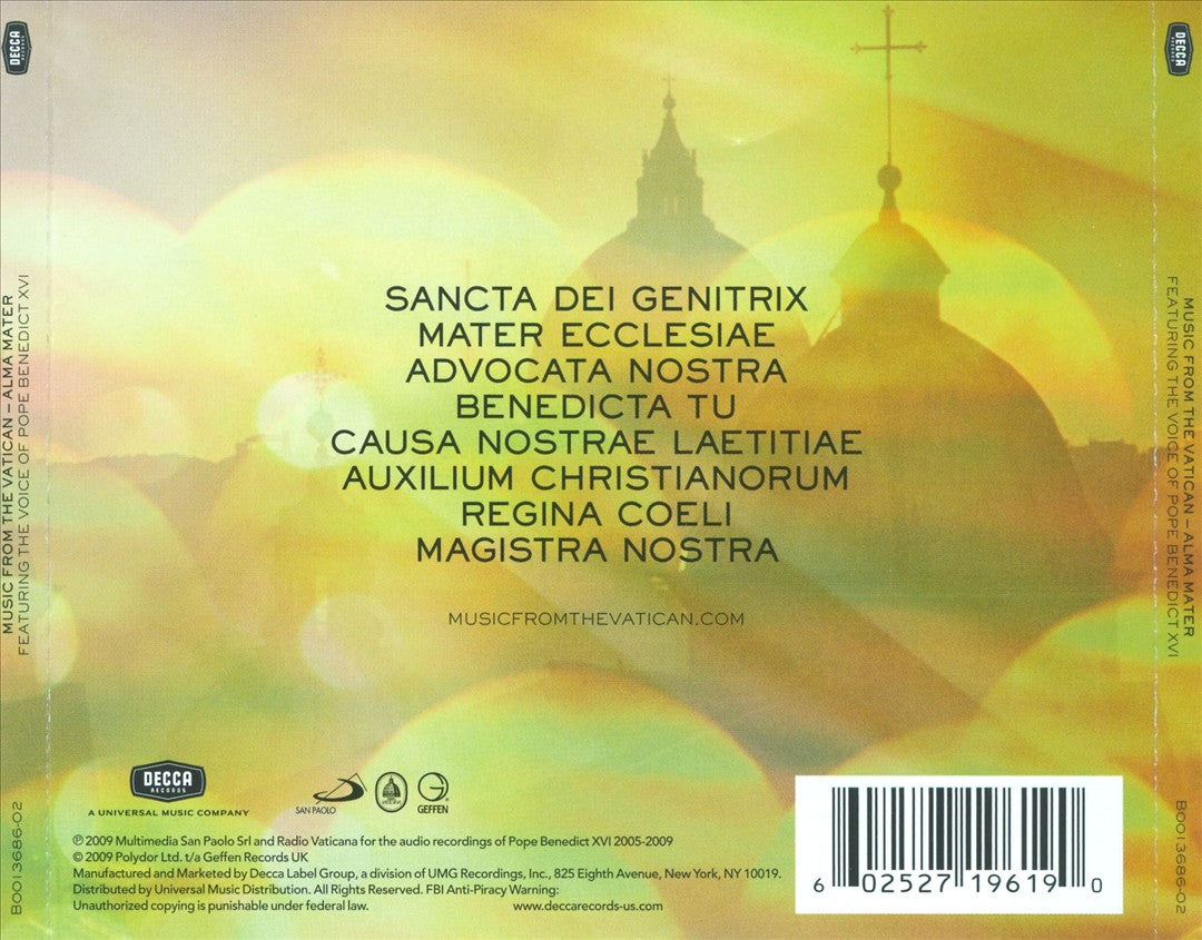Alma Mater: Music from the Vatican cover art