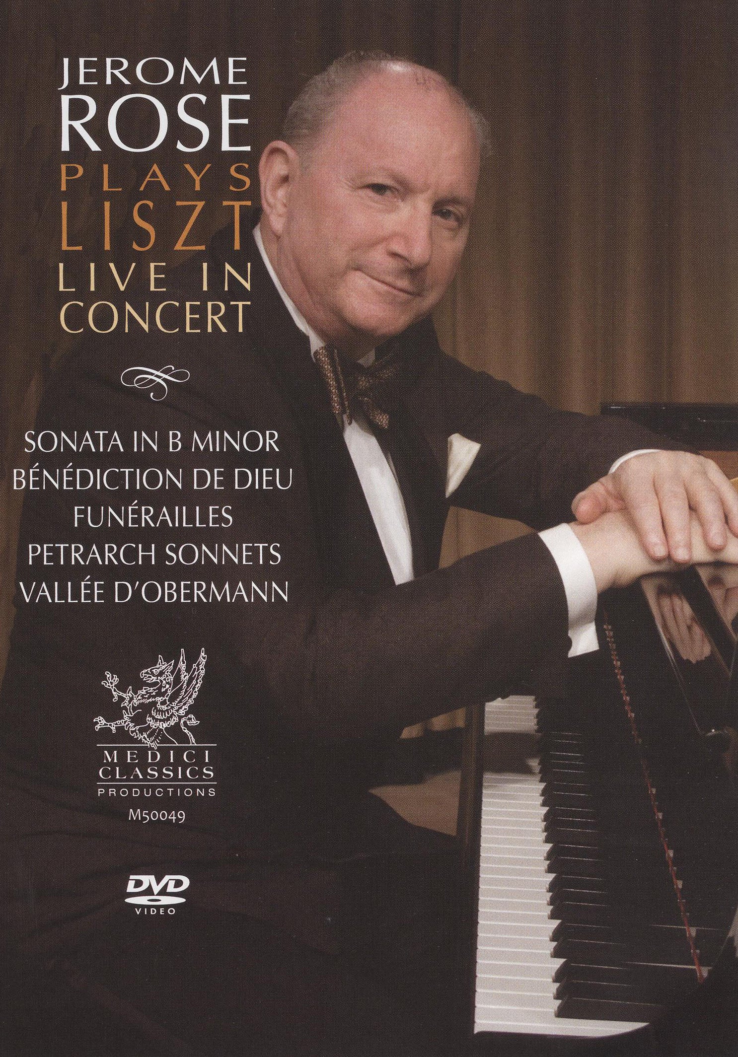 Jerome Rose Plays Liszt: Live in Concert cover art