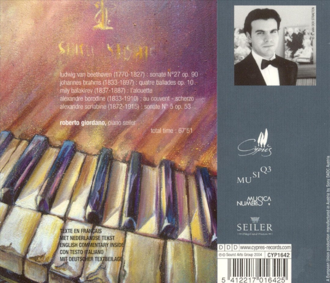 Roberto Giordano, Piano cover art