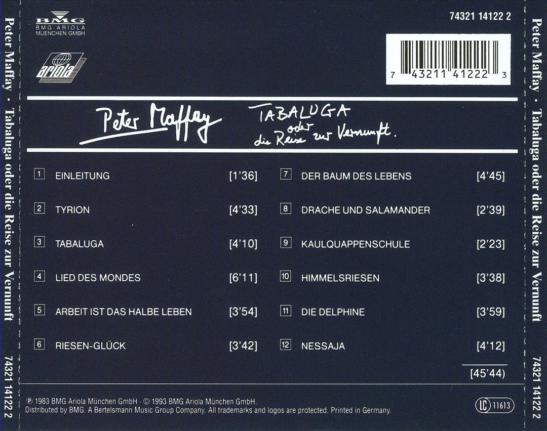Tabaluga Oder die Reise Zur Vernunft cover art