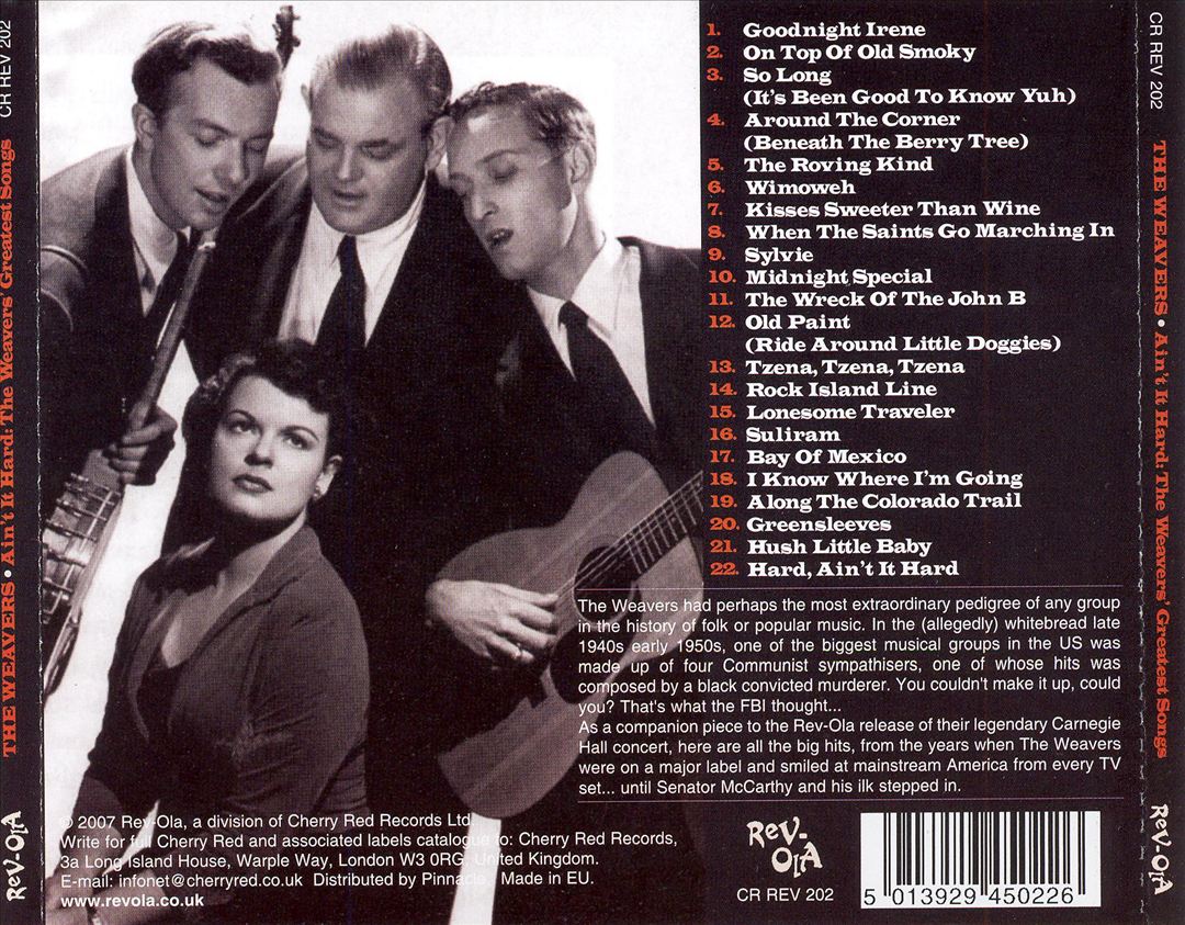 Hard, Ain't It Hard: Weavers Greatest Songs cover art