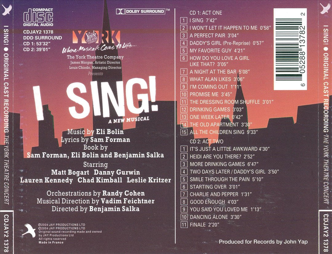 I Sing! [Original Cast Recording] cover art