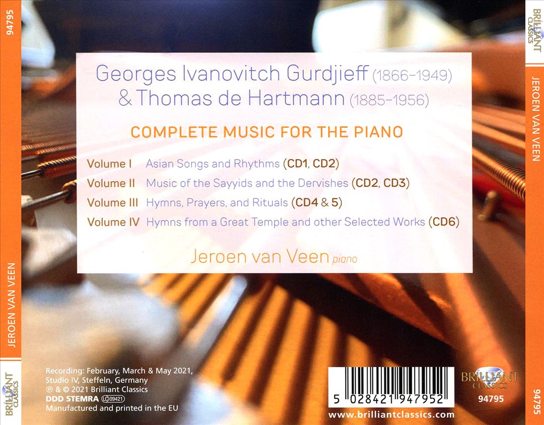 Gurdjieff/De Hartmann: Complete Music for the Piano cover art