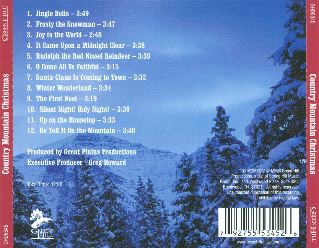 Country Mountain Christmas cover art