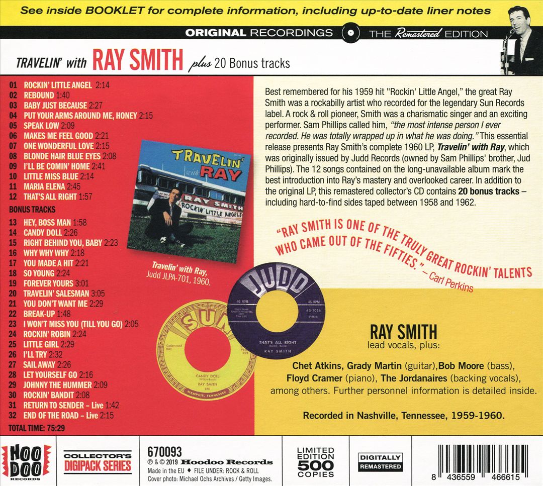 Travelin' with Ray [LP] cover art