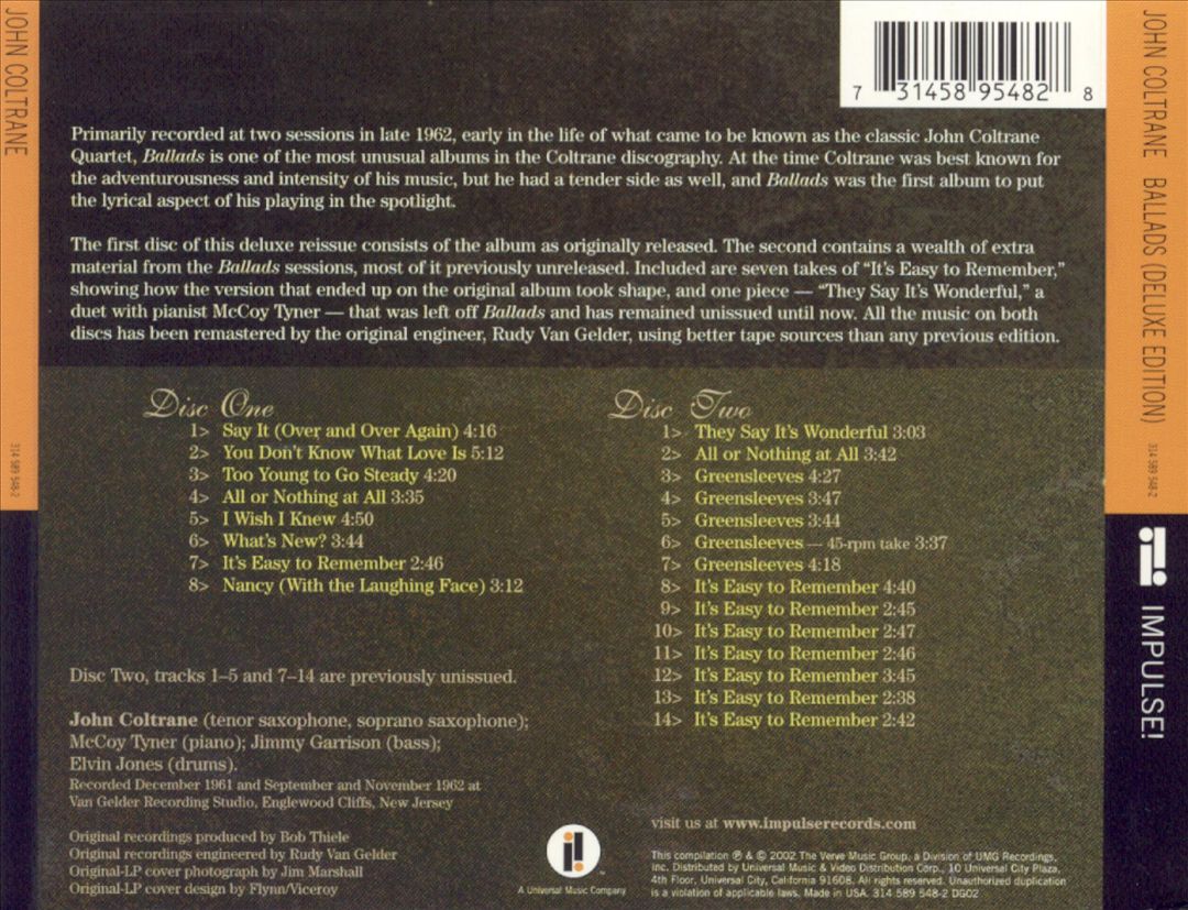 Ballads [Deluxe Edition] cover art