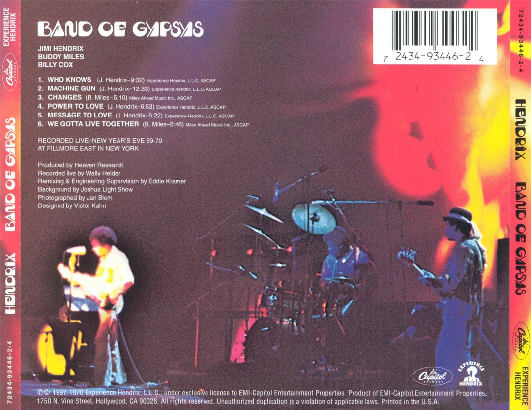 Band of Gypsys cover art