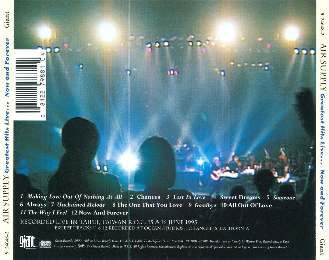 Greatest Hits Live: Now & Forever cover art
