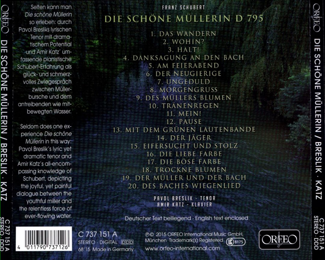 Schubert: Die schöne Müllerin cover art