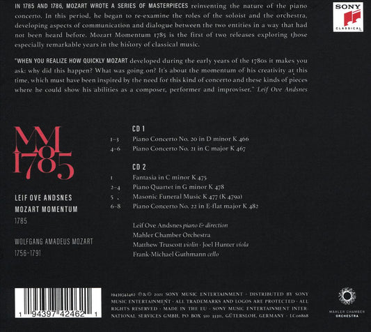 MM 1785: Mozart Momentum cover art