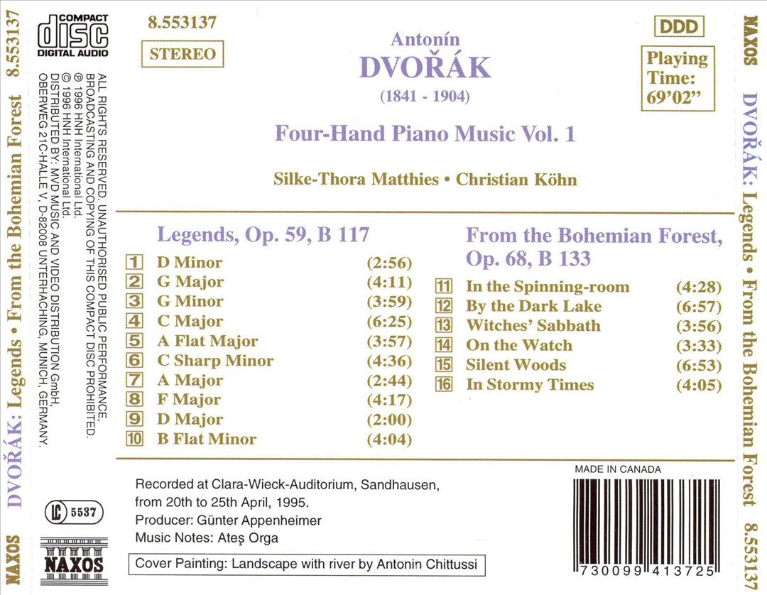 Dvorák: Legends; From the Bohemian Forest cover art